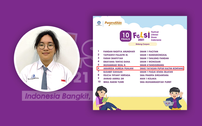 Siswa SMA YPK Raih Peringkat 6 Nasional Festival Literasi Siswa Indonesia Bidang Cerpen Siswa SMA YPK Raih Peringkat 6 Nasional Festival Literasi Siswa Indonesia Bidang Cerpen